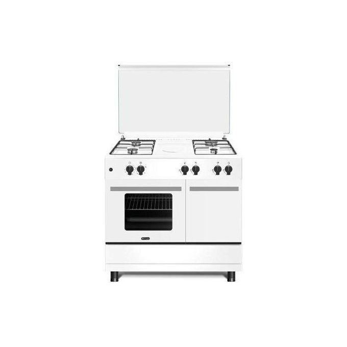 De'Longhi DL964GEWB Cucina a Gas 4 Fuochi Forno a Gas Statico 63 L Grill Elettrico Classe A (90x60x85 cm) colore Bianco De'Longhi DL964GEWB Cucina a Gas 4 Fuochi Forno a Gas Statico 63 L Grill Elettrico Classe A (90x60x85 cm) colore Bianco