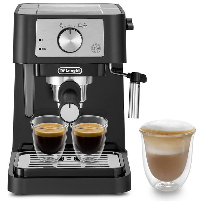 De'Longhi EC260.BK Stilosa Macchina da caffe' Espresso 1 L 15 bar 1100 W Cialde ESE Cappuccinatore colore Nero