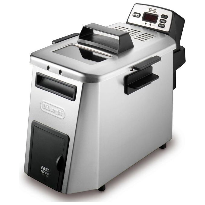 De'Longhi F32110CZ Family Fry Friggitrice 1 Kg 3,5 L Tecnologia Cool Zone Termostato Regolabile 2000 W colore Nero Acciaio inox