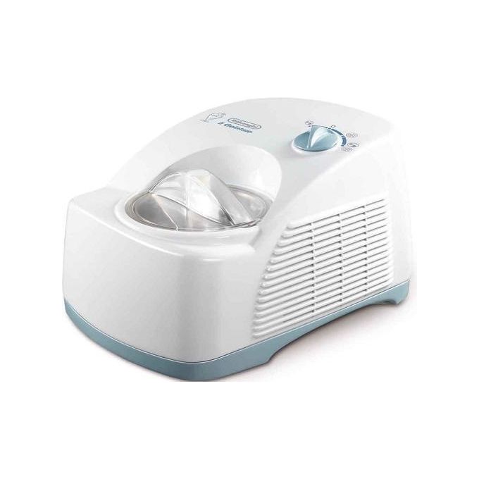 De'Longhi ICK5000, Gelatiera con Compressore, 1.2 L, Bianco, Acciaio Inox De'Longhi ICK5000, Gelatiera con Compressore, 1.2 L, Bianco, Acciaio Inox