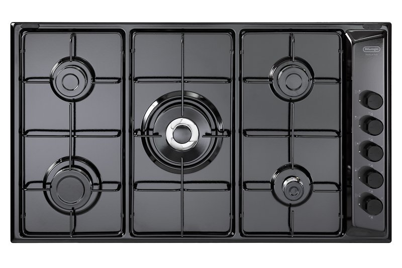 De'Longhi Piano Cottura a gas Fln 59 Dd Nero smaltato