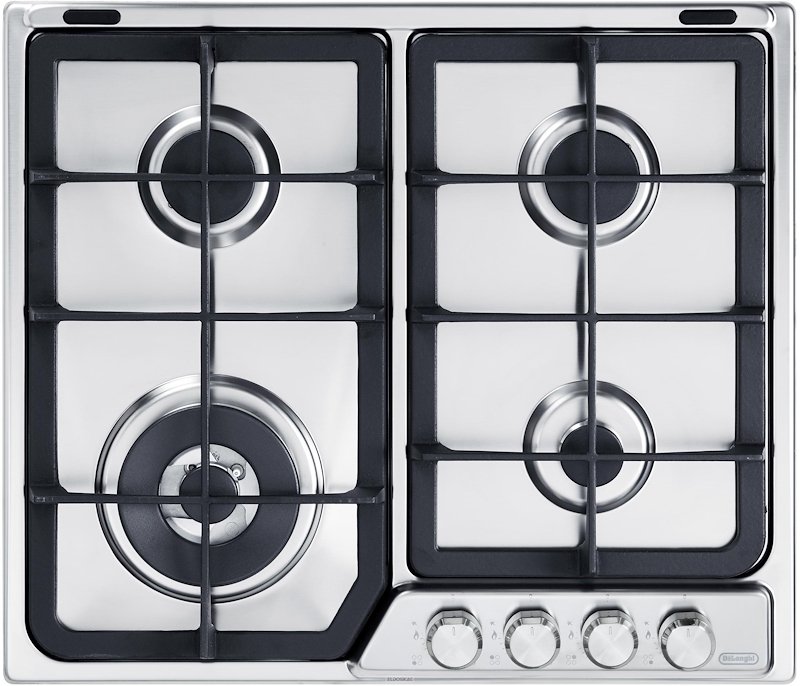 De'Longhi Piano Cottura Gas da Incasso Pfi 46 Gh Inox