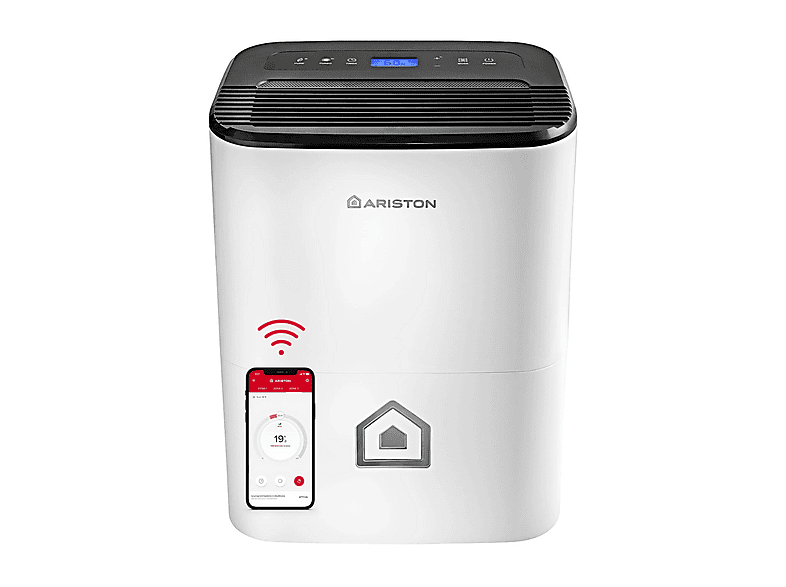 DEUMIDIFICATOREARISTON DEOS 21S NET, 21 l/d, Serbatoio 3 l, Funzione ventilatore, Bianco