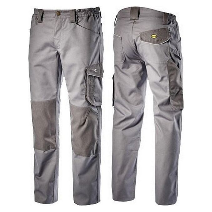 Diadora Pantalone Alluminio Season Grigio Xl Rock