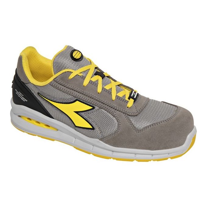 Diadora Utility 1000959 Run Net Airbox Low Scarpa Antinfortunistica Bassa S1P SRC Puntale Alluminio colore Wind Gray Aluminum