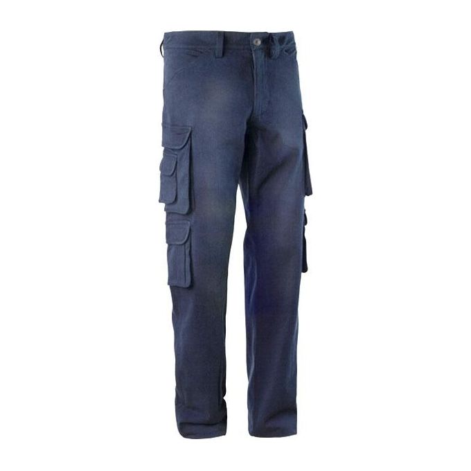 Diadora Utility WAYET II Pantalone da lavoro cargo All Season 98% cotone elastane 8 tasche taglia XXL colore Blu