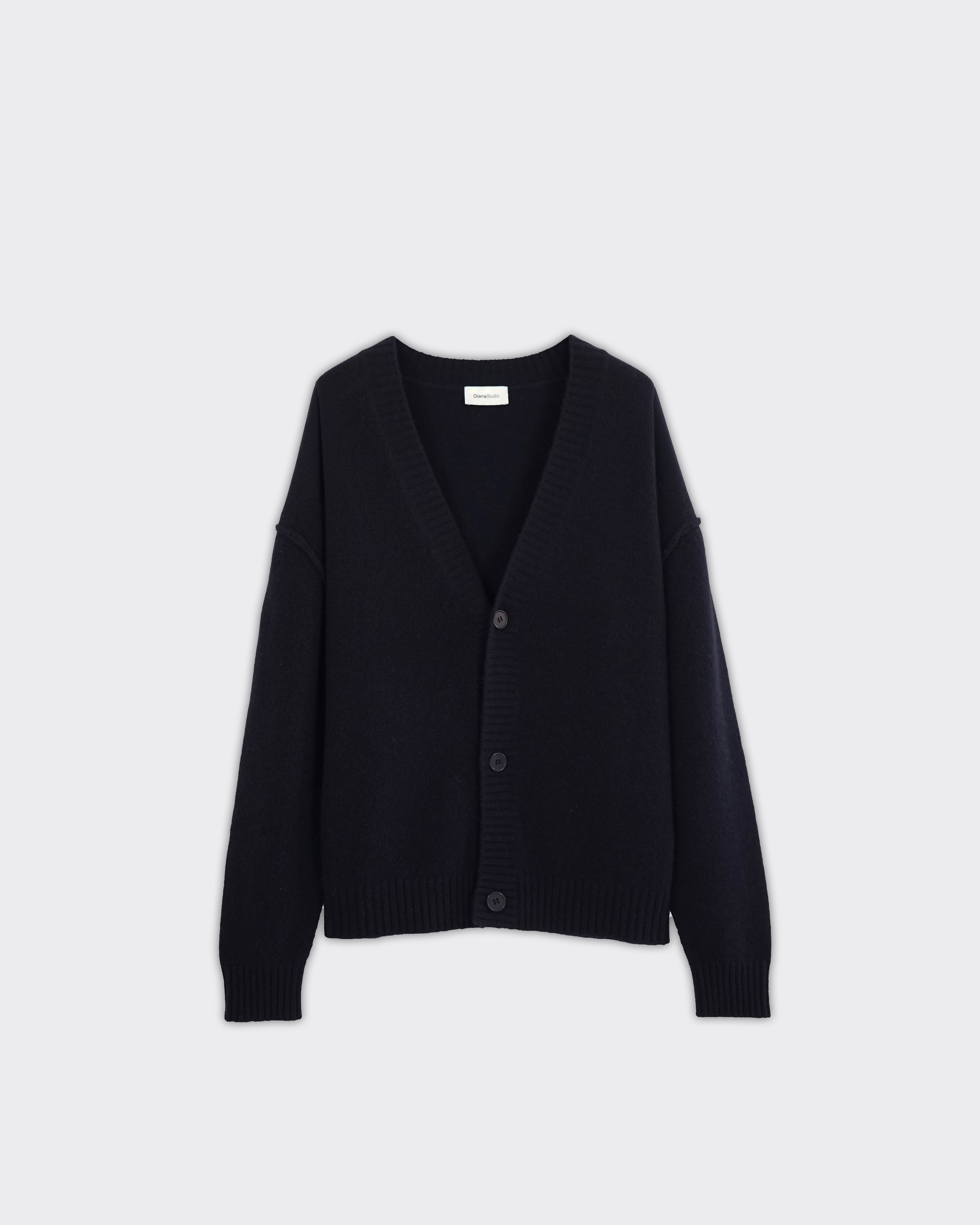 Diana Studio Cardigan Knit Blu Navy