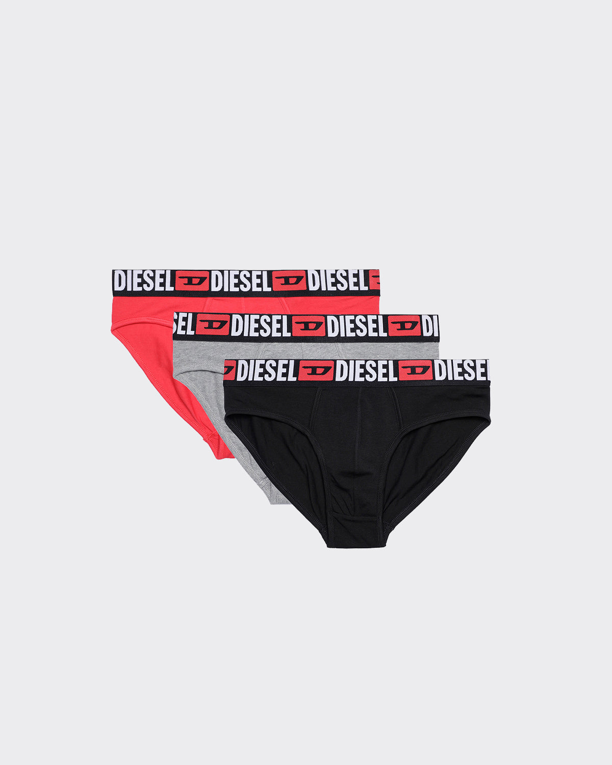 Diesel Mutande Umbr Andre Three Pack Nere/Rosse/Grigie