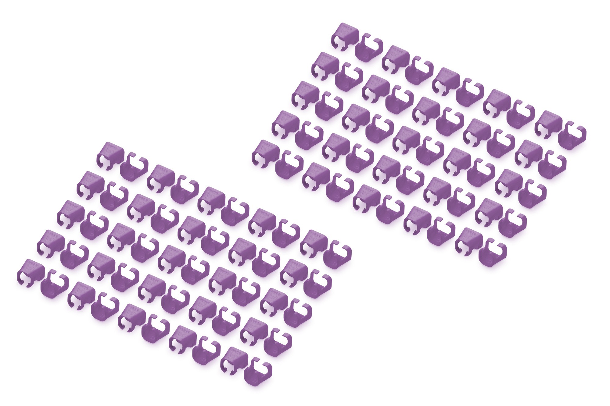 Digitus Confezione 100 Pezzi Clip Colorate Per Cavi Di Rete - Viola