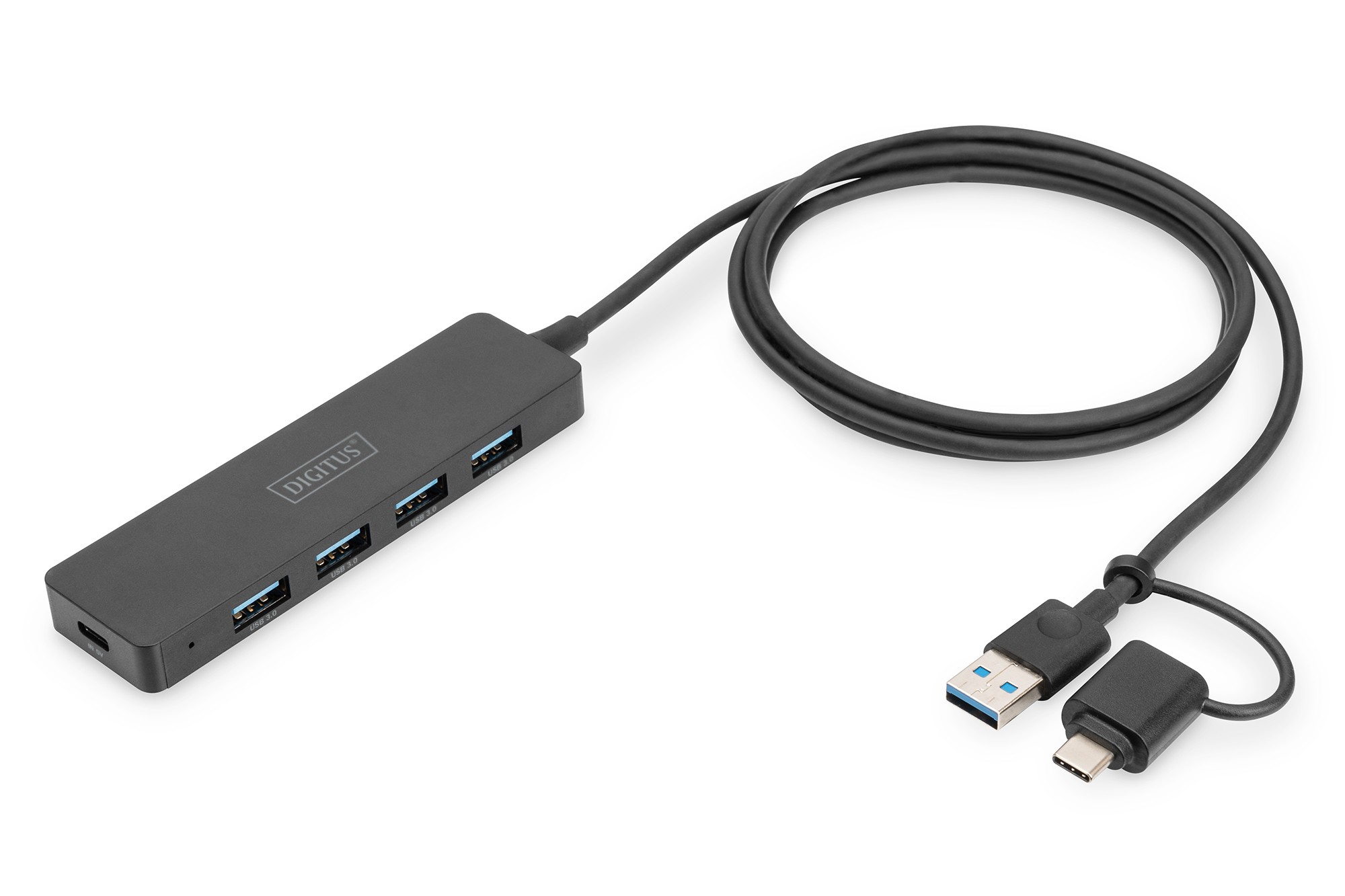 Digitus Hub Usb 3.0 4 Porte Slim Line