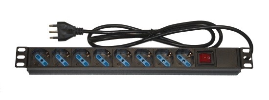 Digitus Multipresa Da Rack 19 8 Prese Universali Con Interruttore Spina Italiana 16A Digitus Multipresa Da Rack 19 8 Prese Universali Con Interruttore Spina Italiana 16A