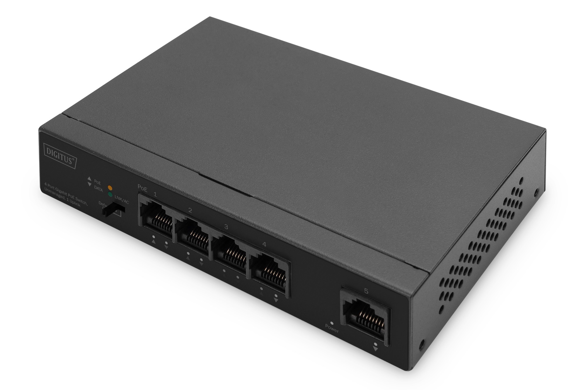 Digitus Switch 4 Porte Gigabit Poe Unmanaged 1 Uplink