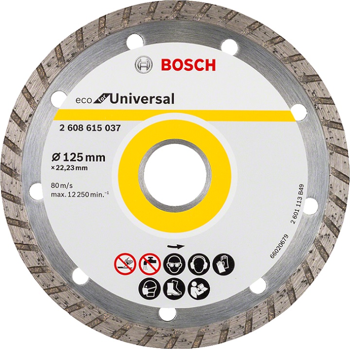 Disco Bosch D. 125mm Tur Eco Univ. Disco Bosch D. 125mm Tur Eco Univ.