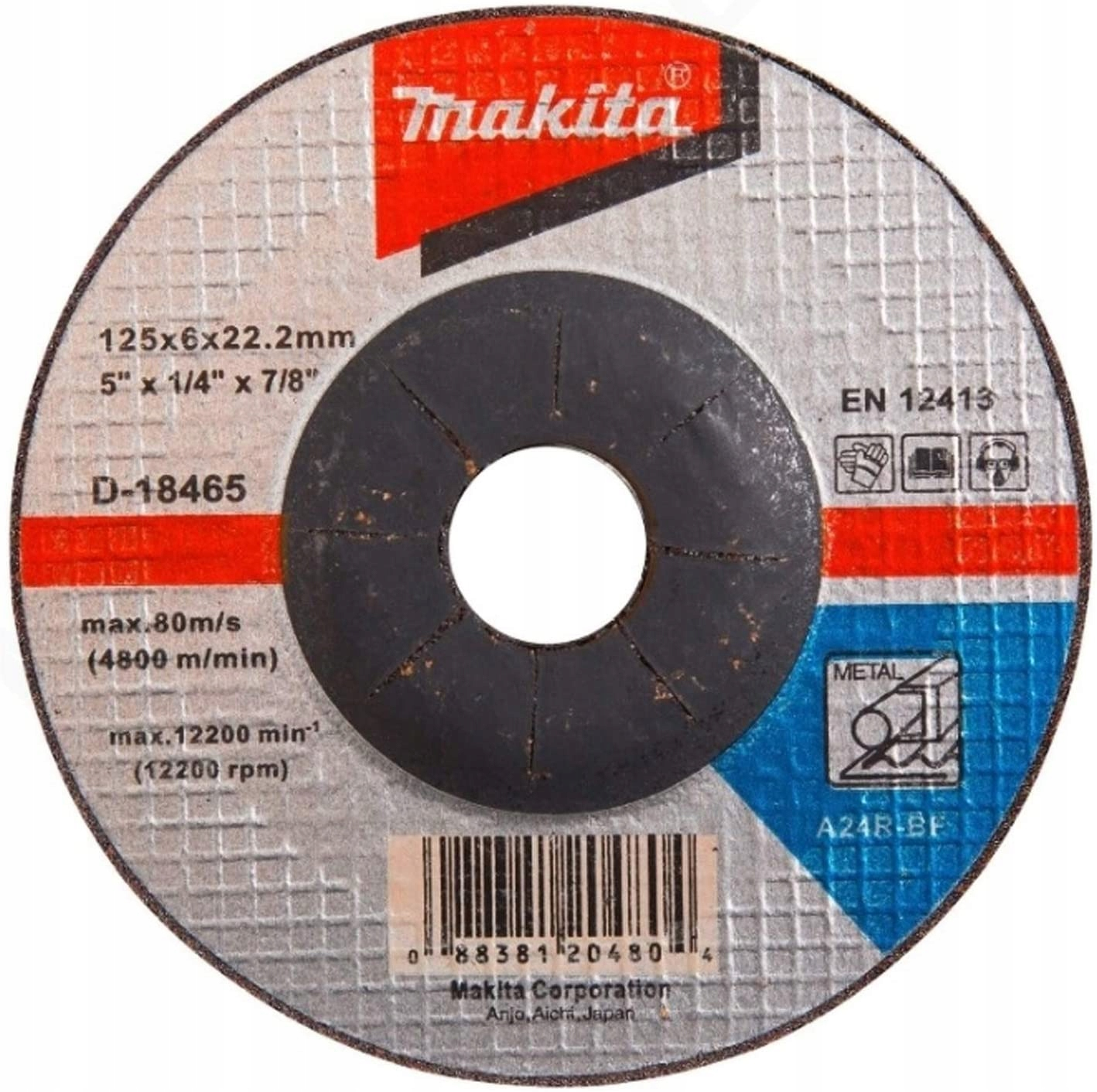 Disco Da Molatura Makita D-18465 125 Mm 6 Mm