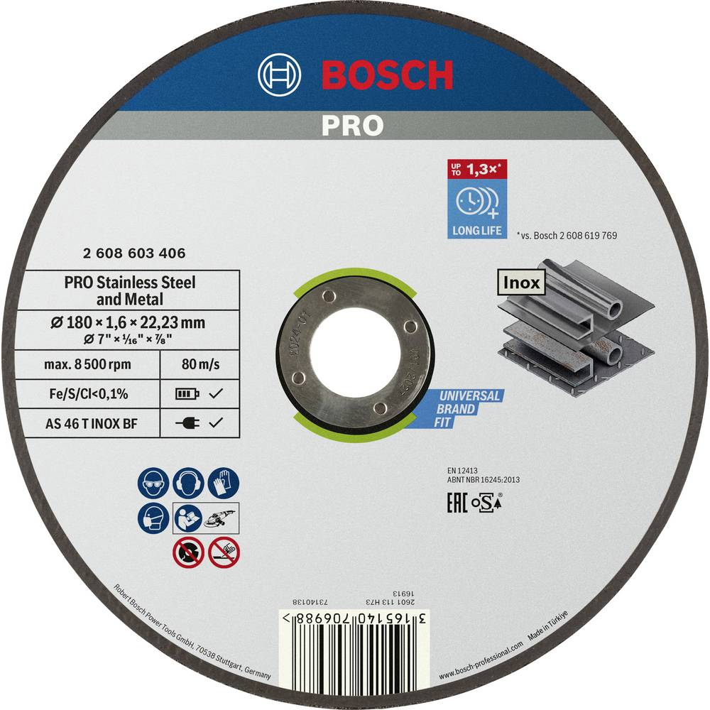 Disco Da Taglio Bosch Expert Alluminio 180 Mm