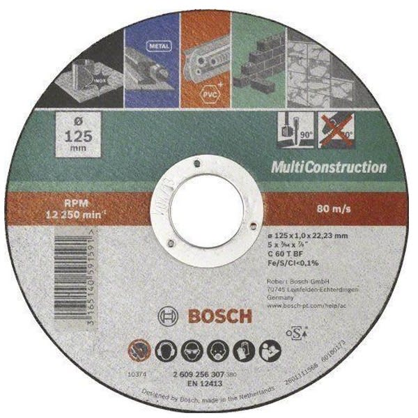 Disco Da Taglio D=125 Per Smerigliatrice Bosch