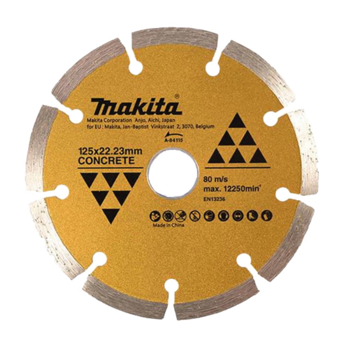 Disco Da Taglio Diamantato Makita Per Modello 4100kb/dcc500 - 125 X 22,23/20 X 5,0 Mm