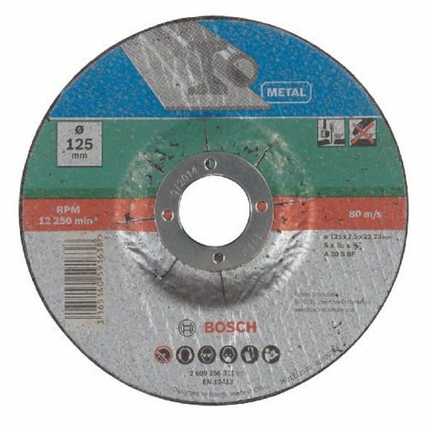 Disco Da Taglio In Metallo 125x2,5 Per Smerigliatrice Bosch