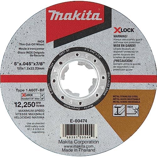 Disco Da Taglio X-lock Centro Depresso 125 Inox Makita E-00418 Disco Da Taglio X-lock Centro Depresso 125 Inox Makita E-00418