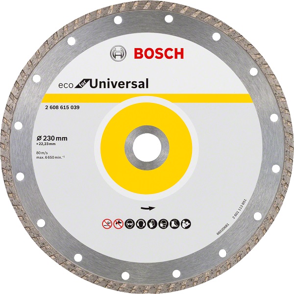 Disco Diamantato Eco Turbo Da 230 Mm - B 2608615039 Disco Diamantato Eco Turbo Da 230 Mm - B 2608615039
