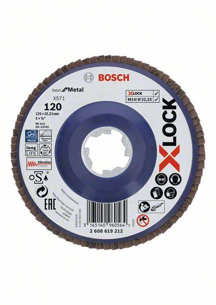 Disco Lamellare X-lock X571 Best For Metal 125 Mm Gr.120