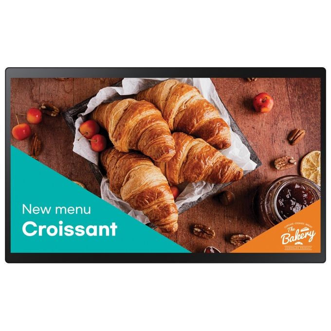 Display professionale 24" 1920x1080 FULL HD QBC T SERIES Interactive Signage Black LH24QBCTBGCXEN