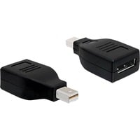Displayport Adapter Displayport mini M Displayport FM Nero, Adattatore Displayport Adapter Displayport mini M Displayport FM Nero, Adattatore