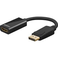 DisplayPort/HDMI 0,1 m HDMI tipo A (Standard) Nero, Adattatore