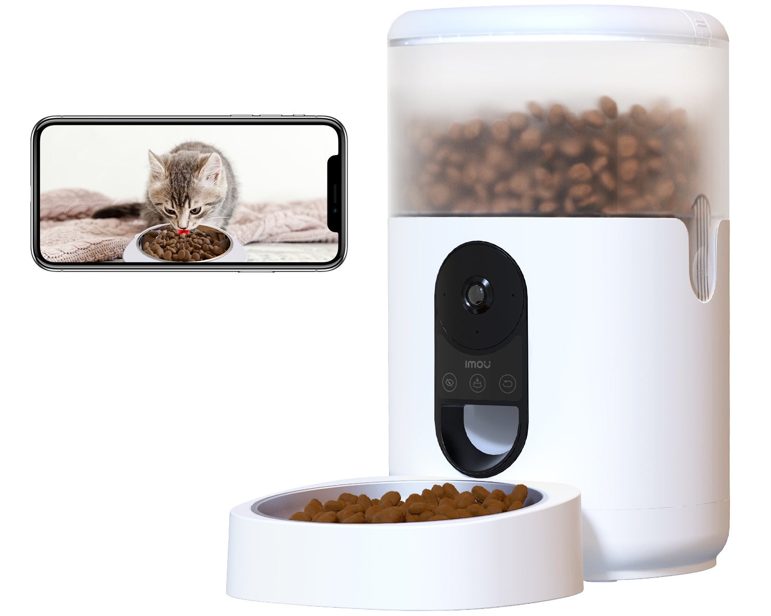 Distributore di Cibo Intelligente PF1 | Vista a 360° & Alimentazione A