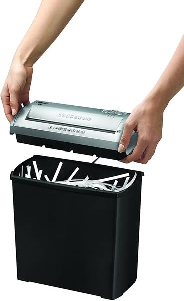 Distruggi documenti manuale Fellowes Trito 2S - Distrugge fino a 5 fogli - 11 litri - Colore nero/grigio Distruggi documenti manuale Fellowes Trito 2S - Distrugge fino a 5 fogli - 11 litri - Colore nero/grigio