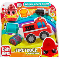 DohKins Firetruck & Firefighter Set da gioco in argilla da modellare 192 g Multicolore, Impastare