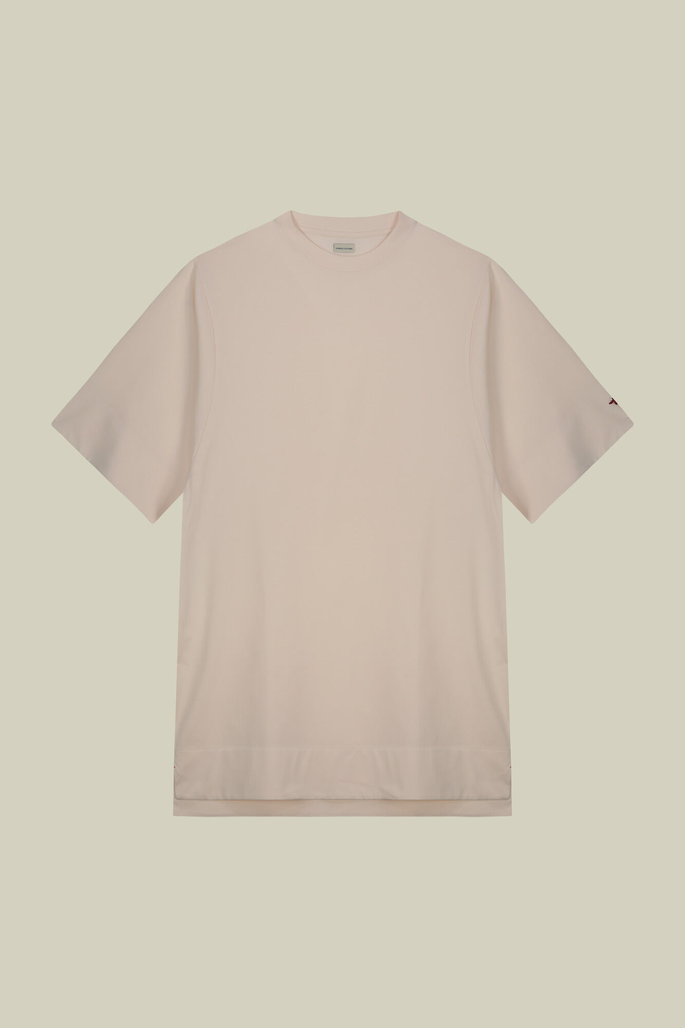 Doppelganger - Abito t-shirt donna corto con spacchi sul fondo e manica tre quarti