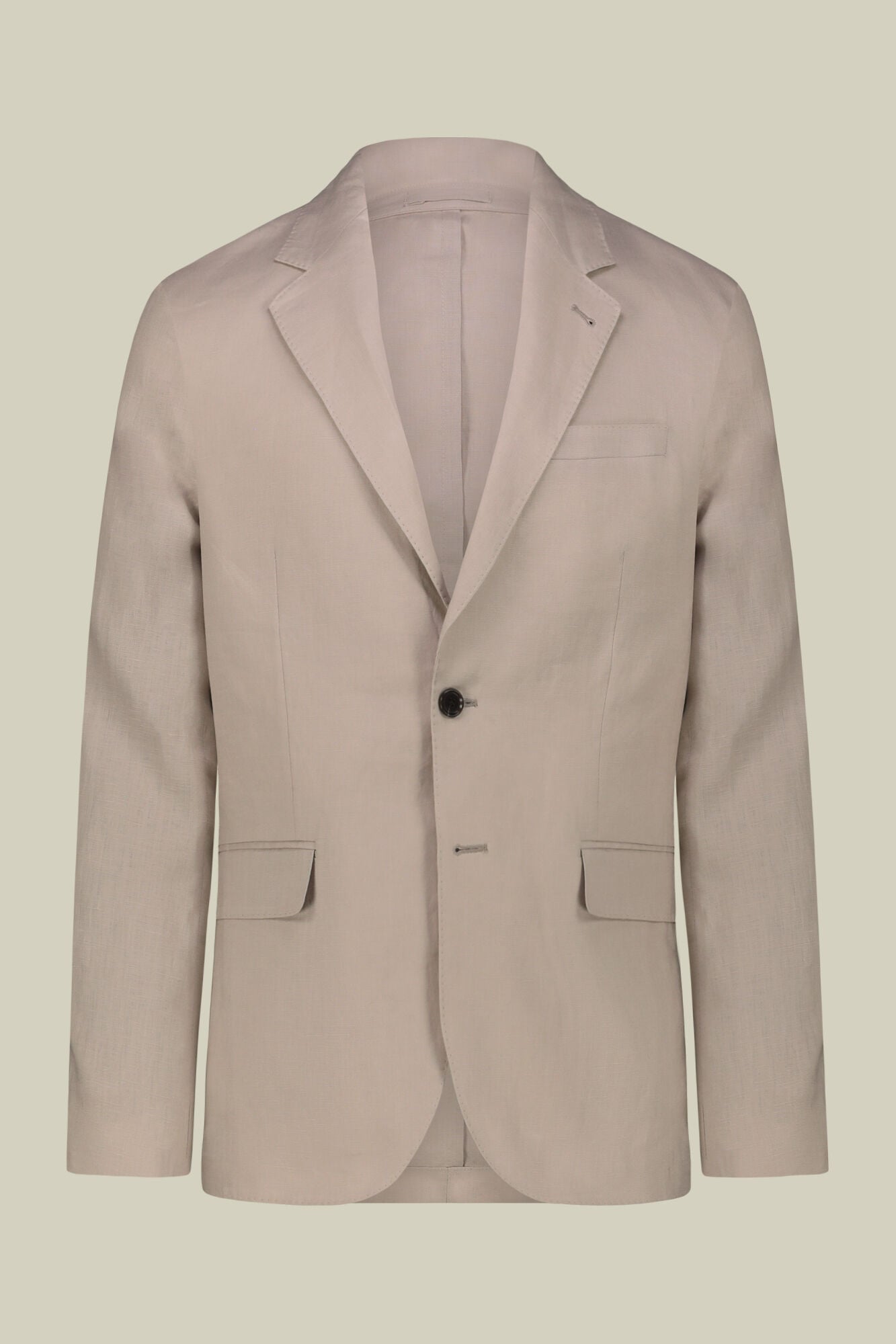 Doppelganger - Abito uomo monopetto con pantalone senza pinces, in 100% lino con effetto lavato