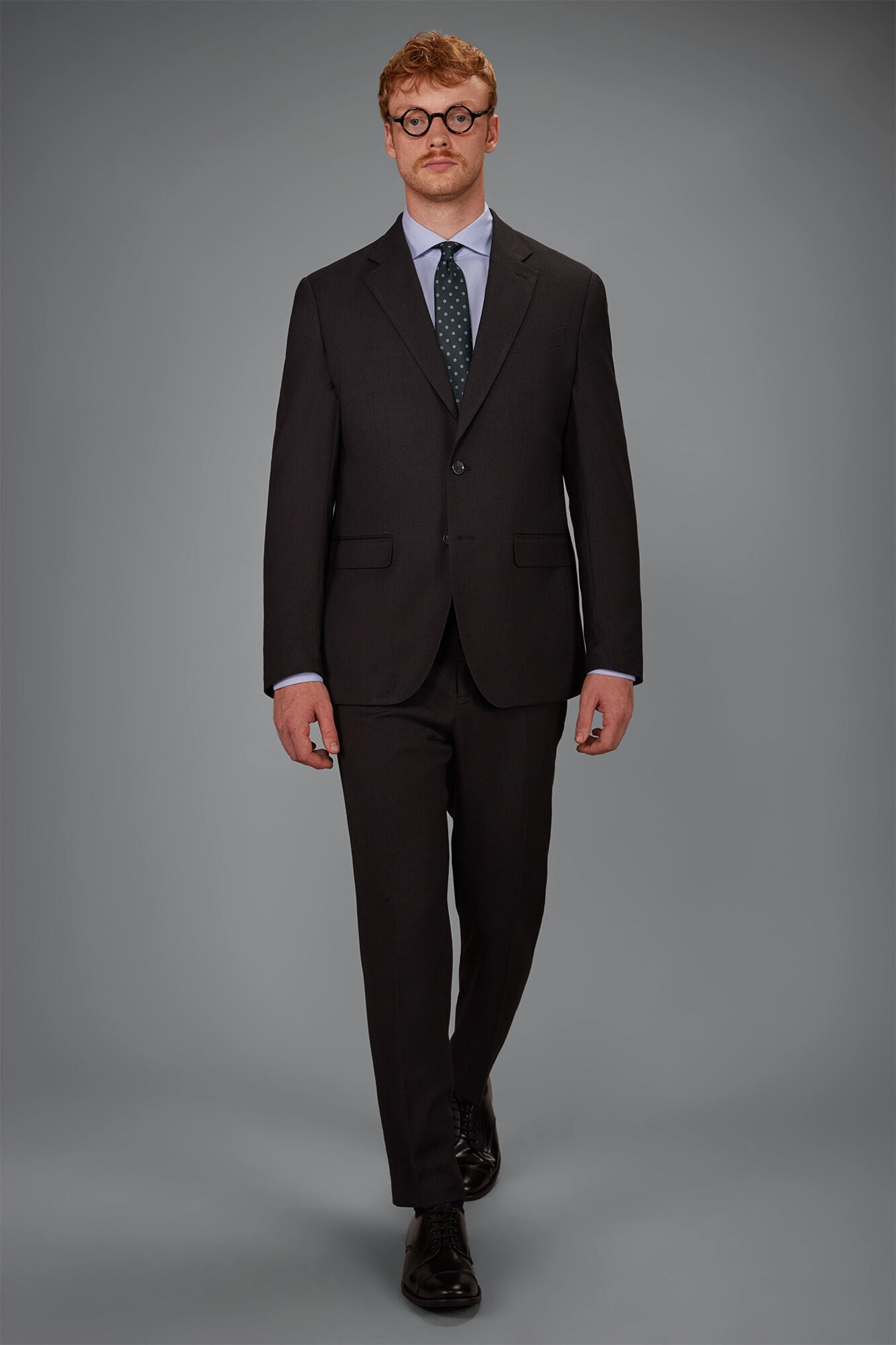 Doppelganger - Abito uomo monopetto con tessuto disegno occhi di pernice regular fit Doppelganger - Abito uomo monopetto con tessuto disegno occhi di pernice regular fit