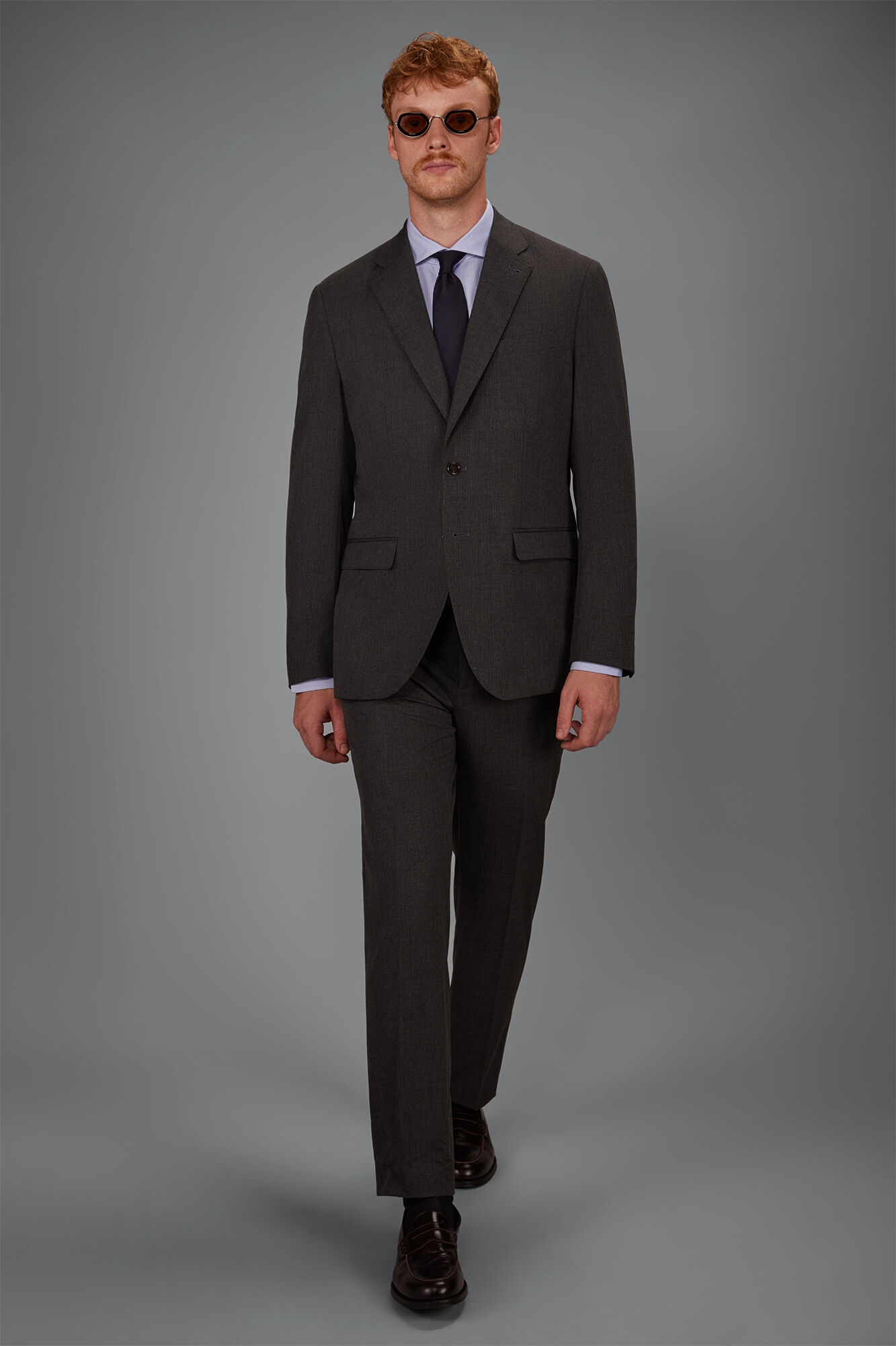 Doppelganger - Abito uomo monopetto in Principe di Galles regular fit