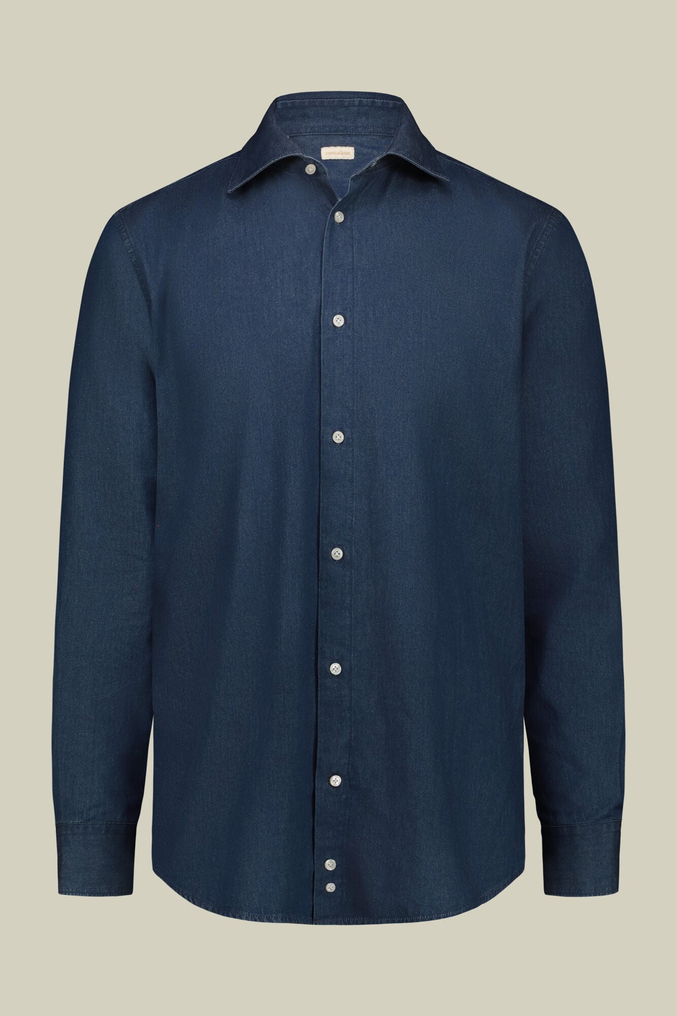 Doppelganger - Camicia uomo 100% cotone denim slim fit