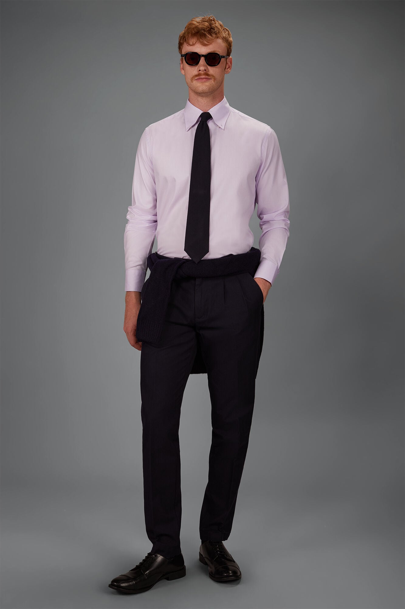 Doppelganger - Camicia uomo in 100% cotone botton down No-stiro