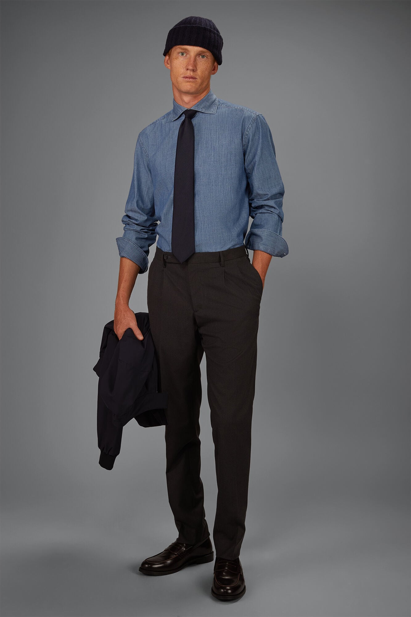 Doppelganger - Camicia uomo in tessuto denim regular fit Doppelganger - Camicia uomo in tessuto denim regular fit