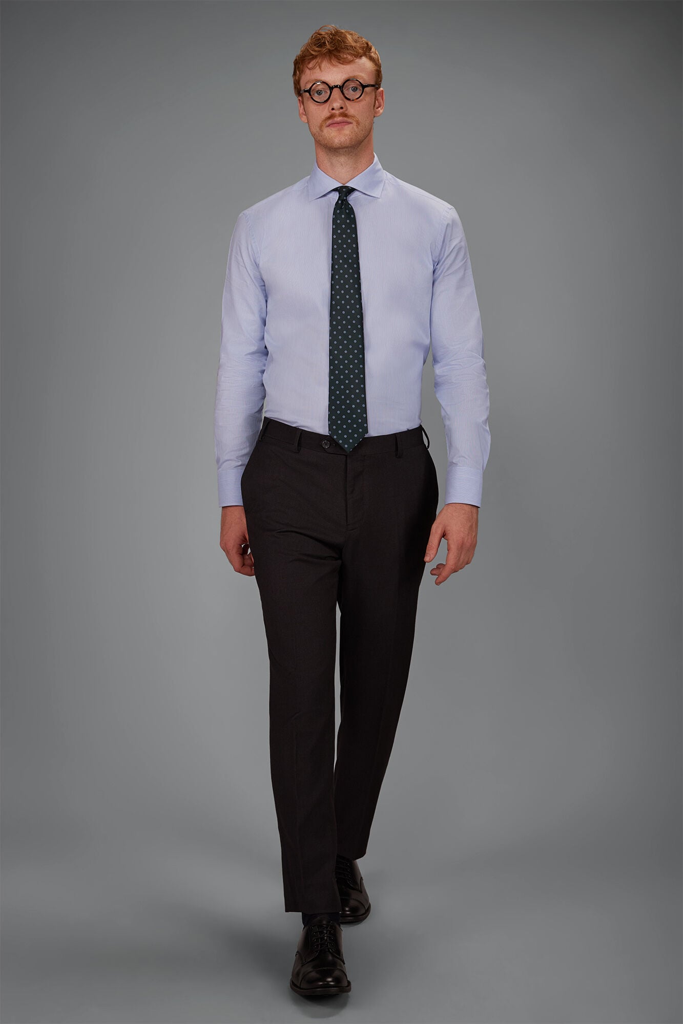 Doppelganger - Camicie uomo in 100% cotone Pinpoint Oxford regular fit