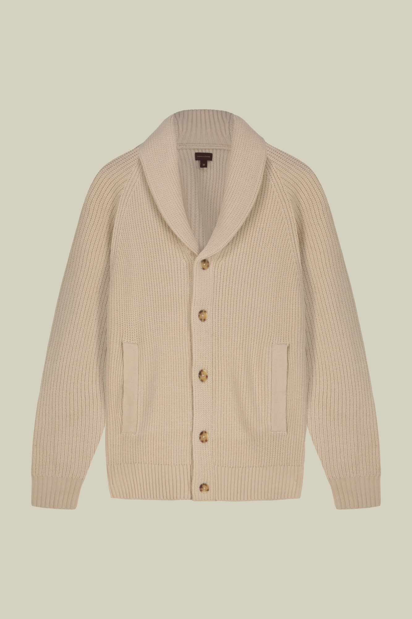 Doppelganger - Cardigan uomo in maglia inglese regular fit