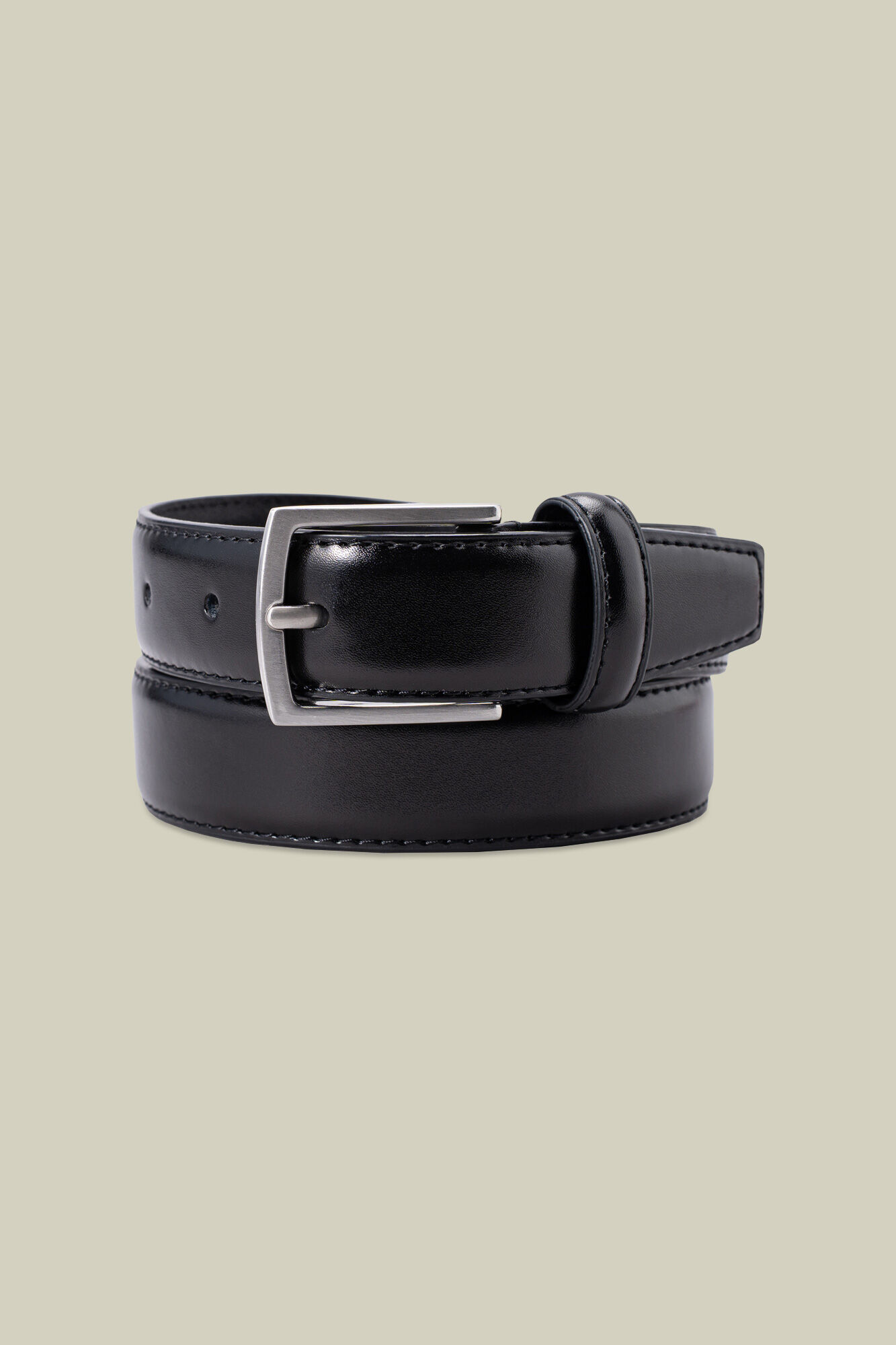 Doppelganger - Cintura uomo classica 100% pelle con impunture