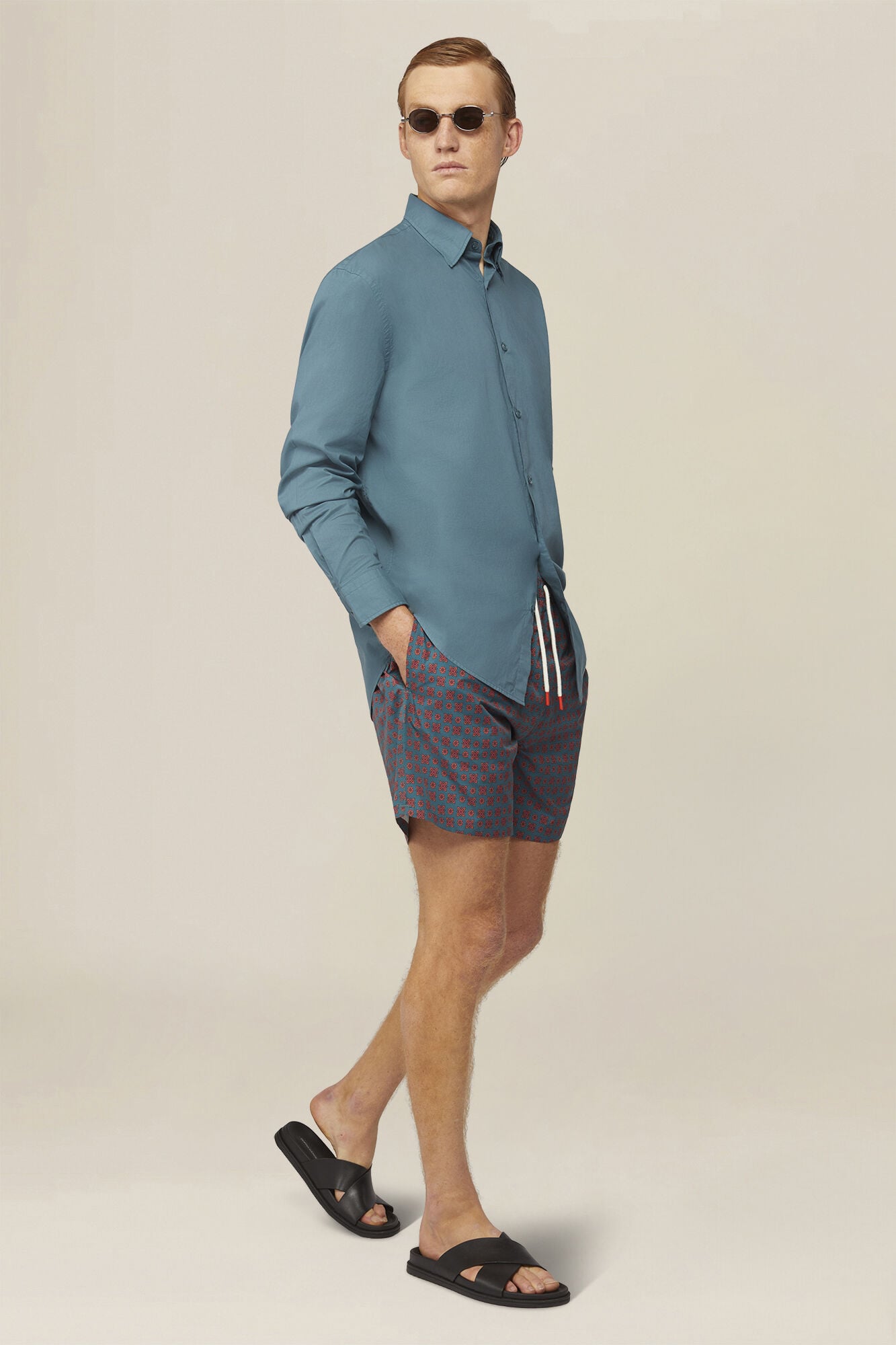 Doppelganger - Costume da bagno uomo fantasia geometrica