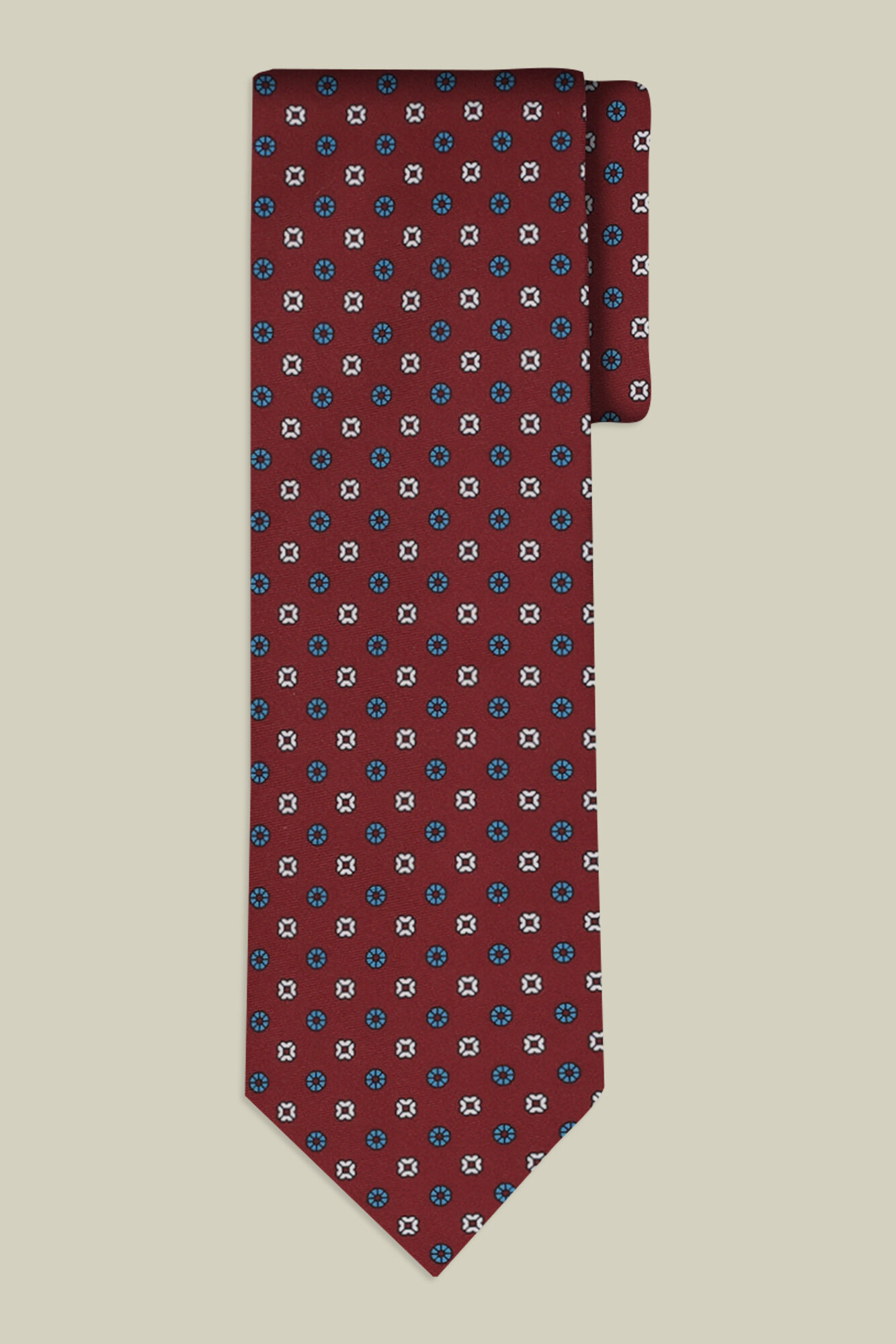 Doppelganger - Cravatta uomo con micro fantasie geometriche