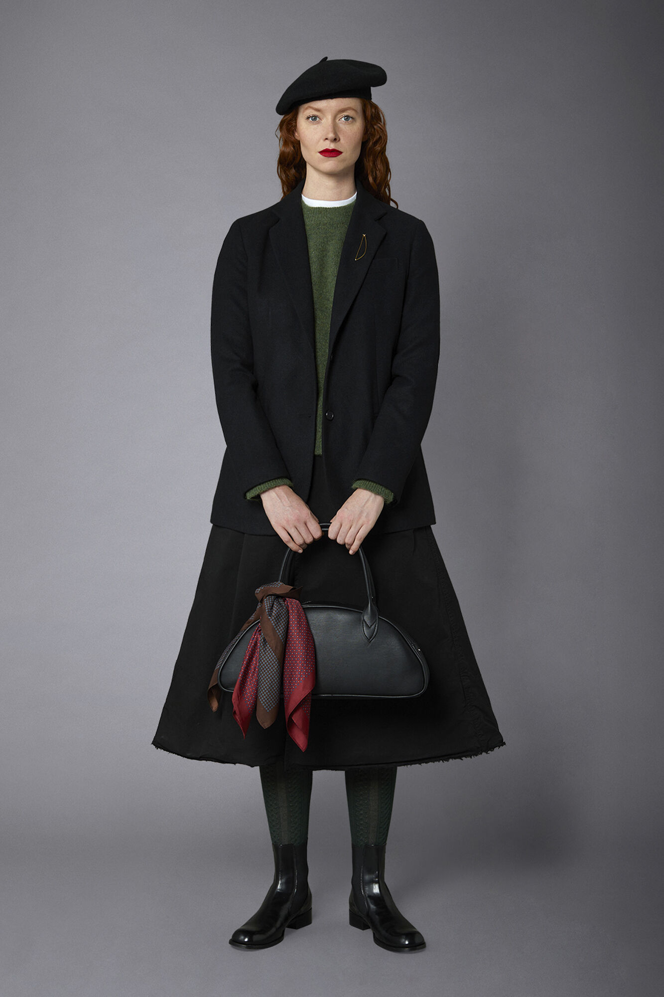 Doppelganger - Giacca donna monopetto tessuto tweed misto lana