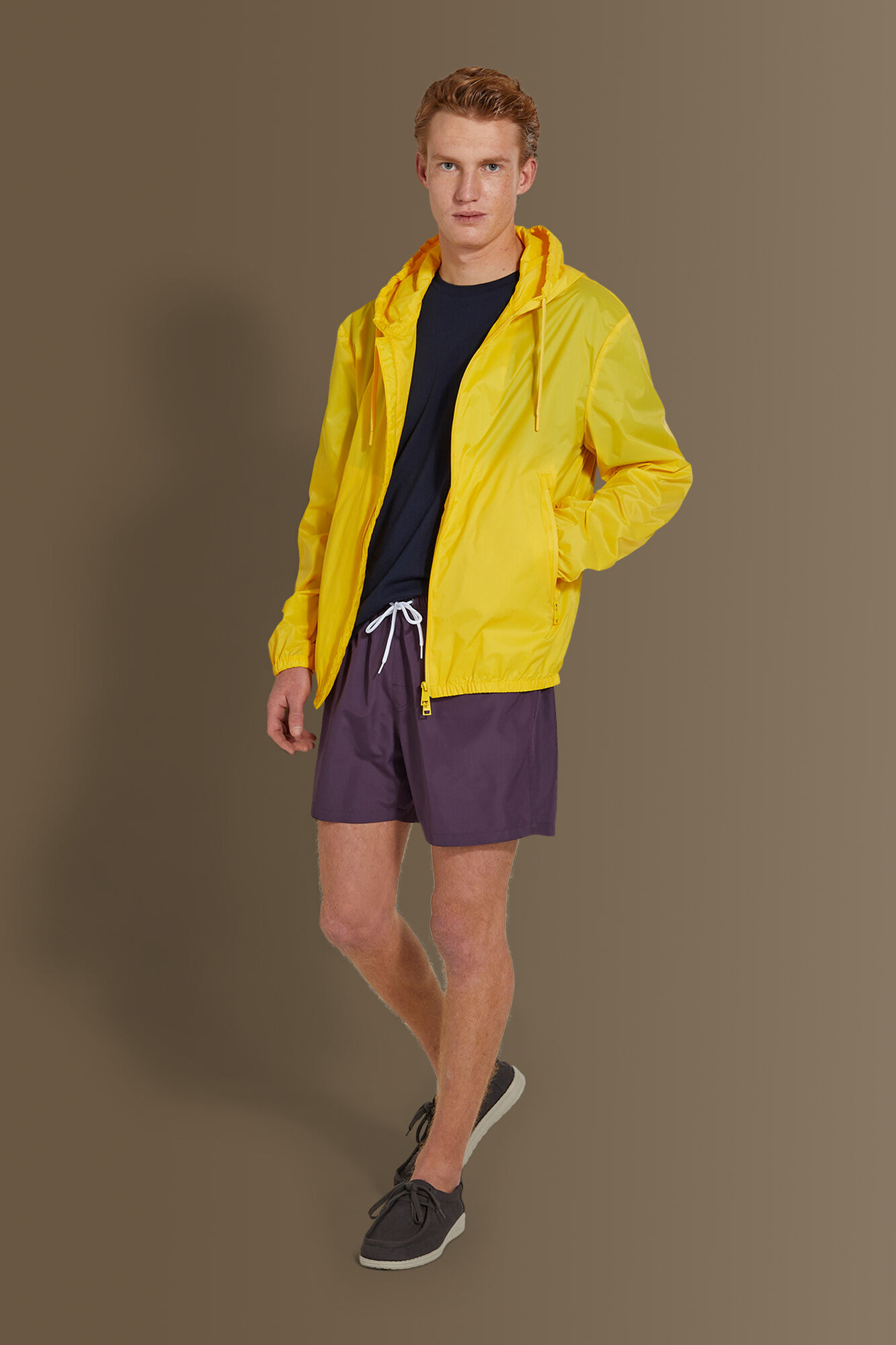 Doppelganger - Giacca sailor in tessuto tecnico nylon cirè uomo