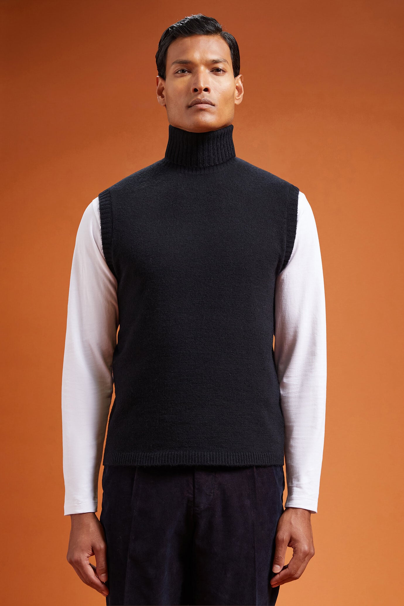 Doppelganger - Gilet uomo a collo alto Wool Blend alpaca regular fit Doppelganger - Gilet uomo a collo alto Wool Blend alpaca regular fit