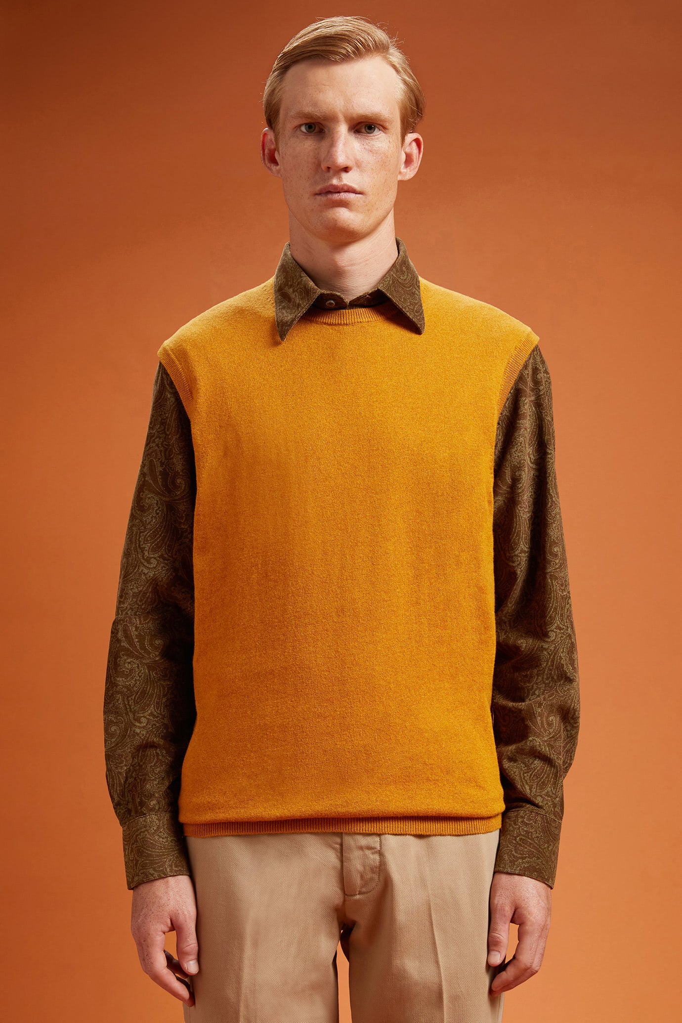 Doppelganger - Gilet uomo girocollo lana e cotone regular fit Doppelganger - Gilet uomo girocollo lana e cotone regular fit