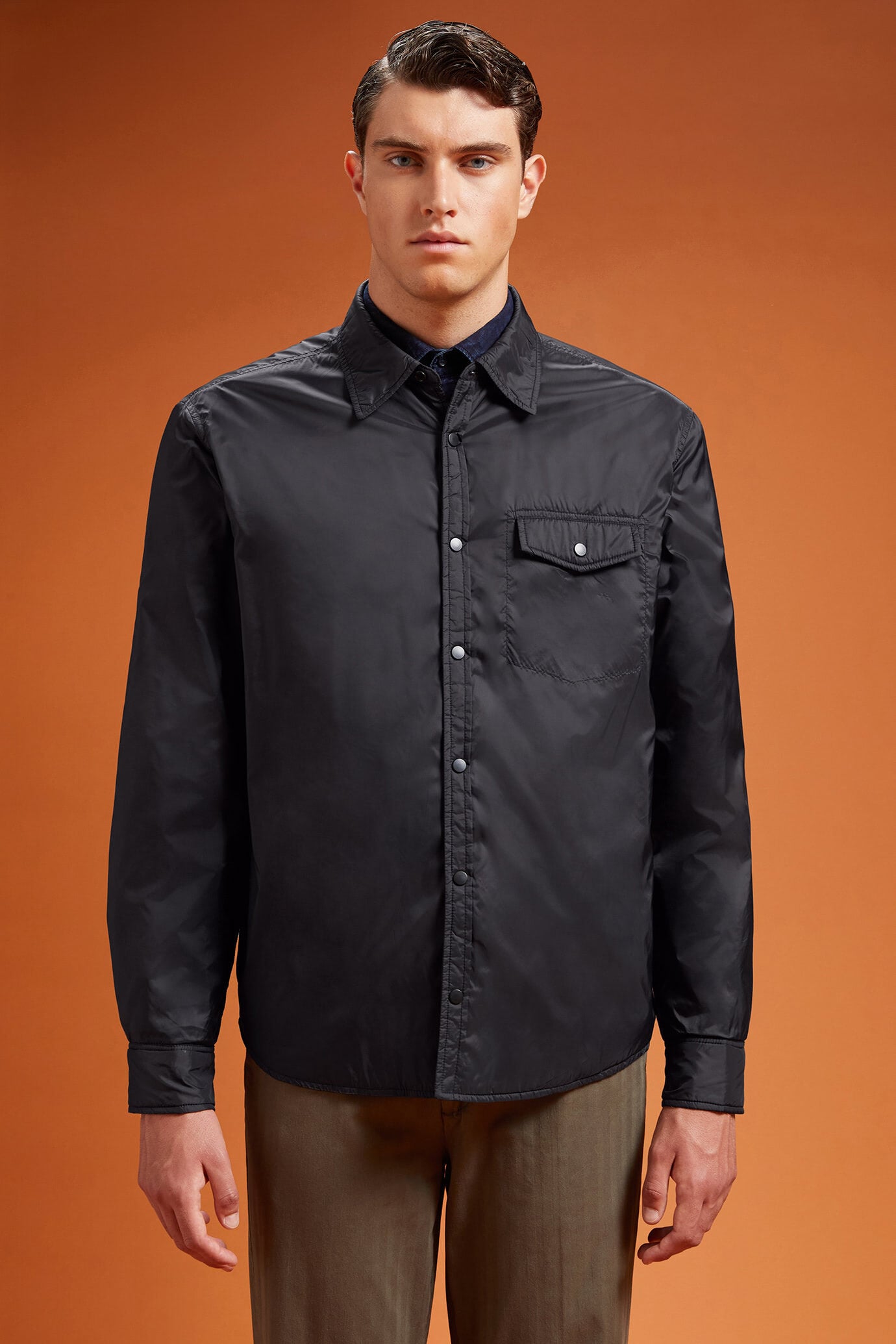 Doppelganger - Giubbino uomo tecnico in nylon leggermente imbottito comfort fit Doppelganger - Giubbino uomo tecnico in nylon leggermente imbottito comfort fit