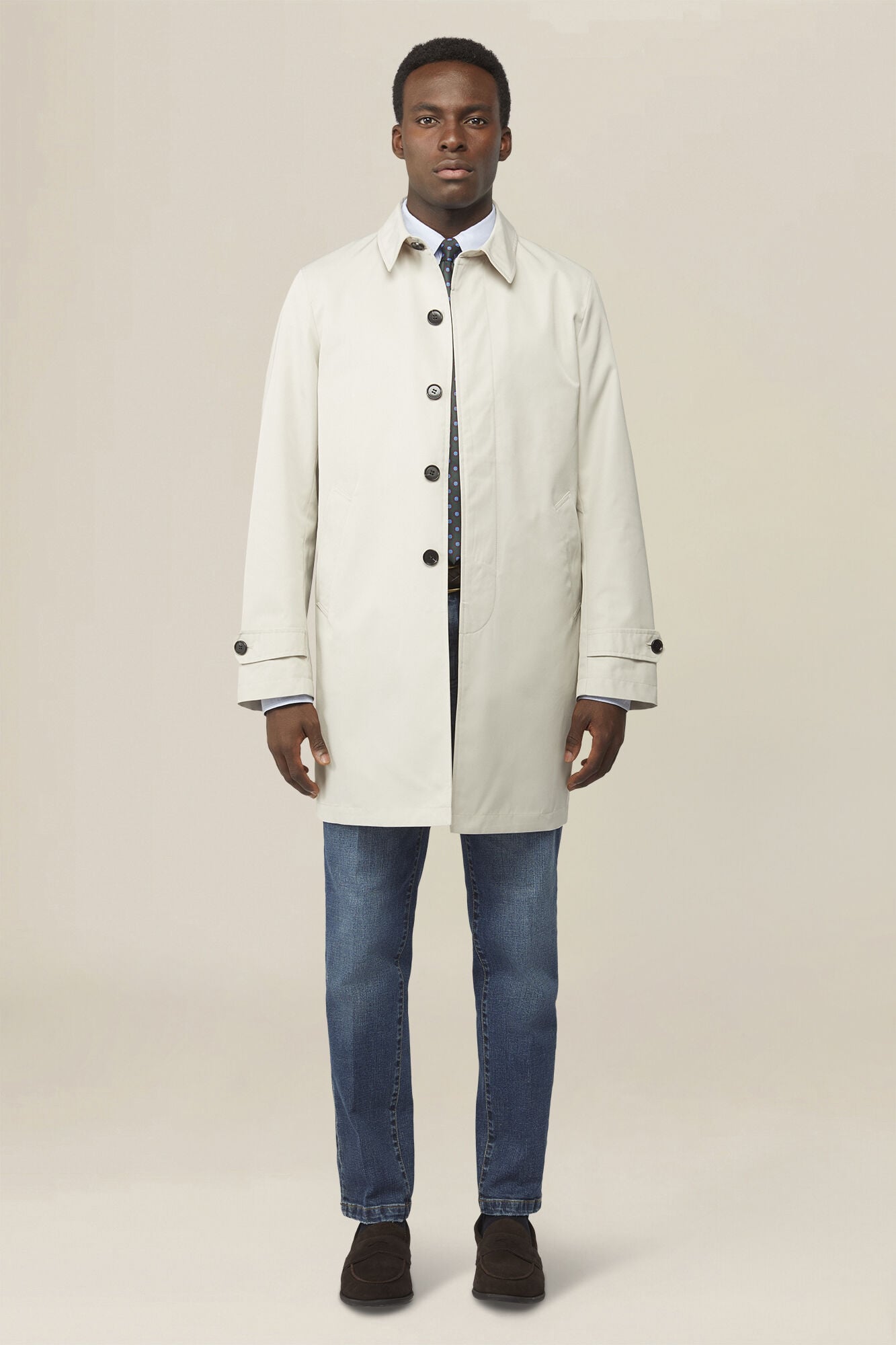 Doppelganger - Impermeabile uomo in tessuto tecnico waterproof regular fit