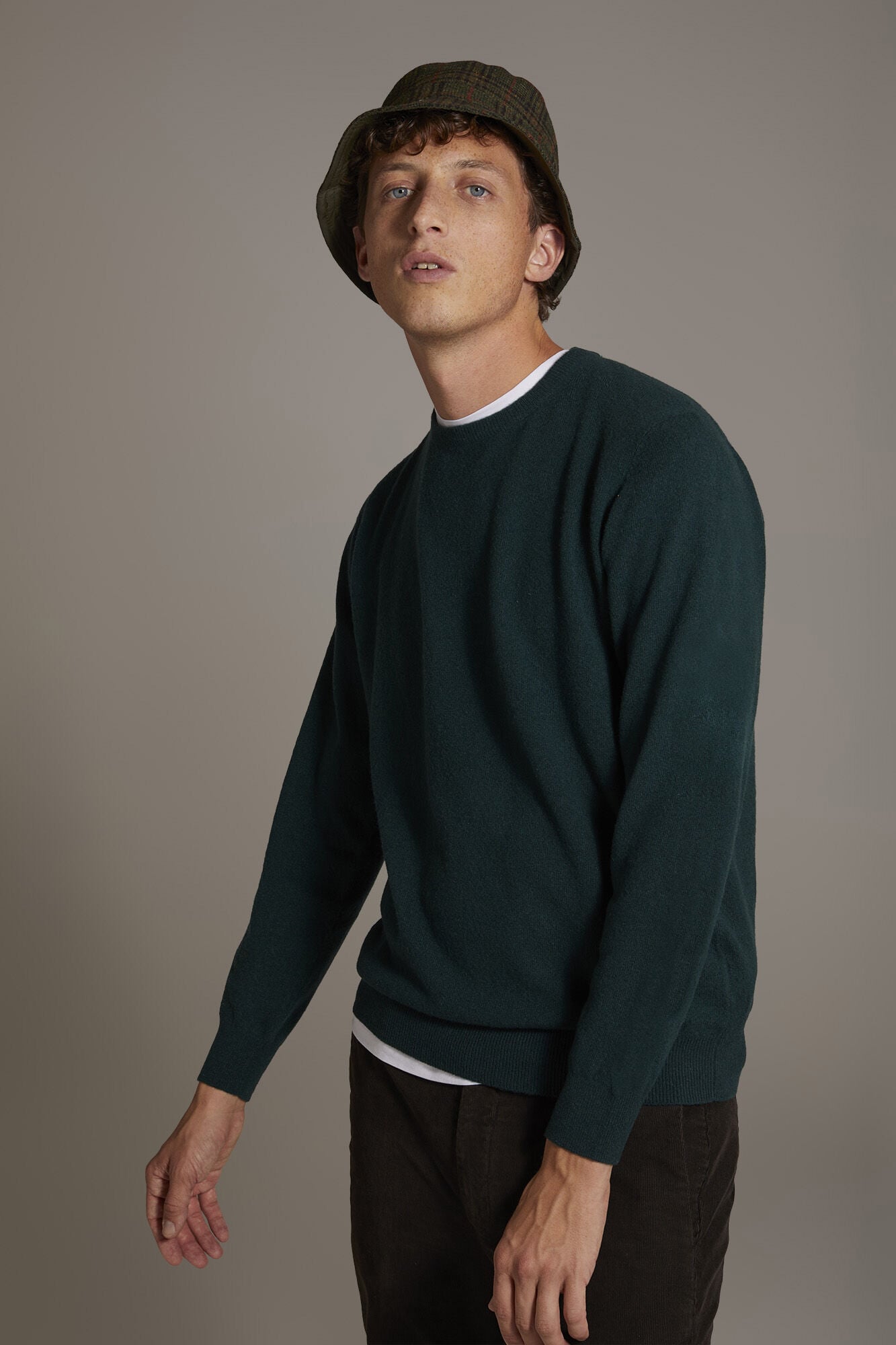 Doppelganger - Maglia girocollo in misto lana lambswool